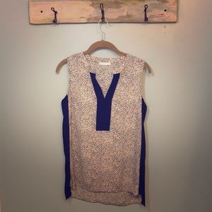 Dalia two tone blouse